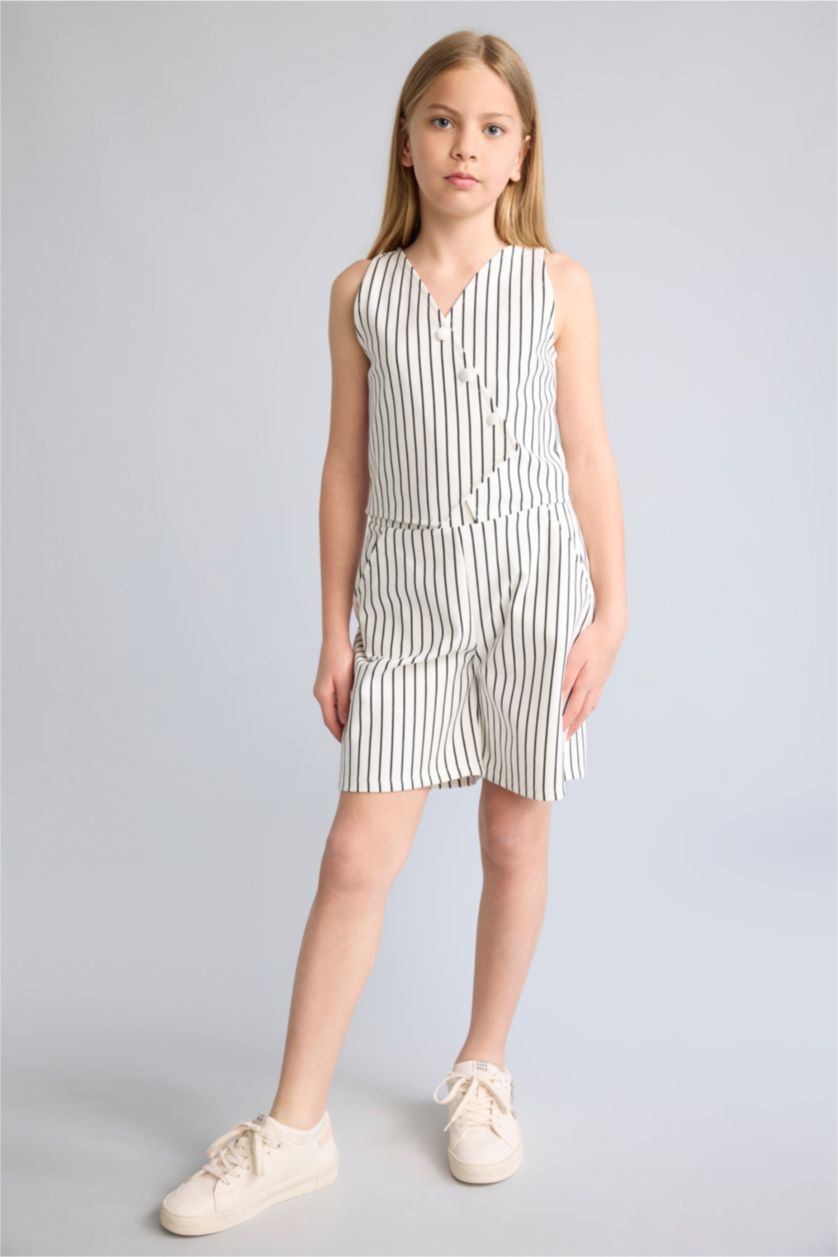 Young Girls - Teen Girls Ecru 2 piece Relax Fit Set