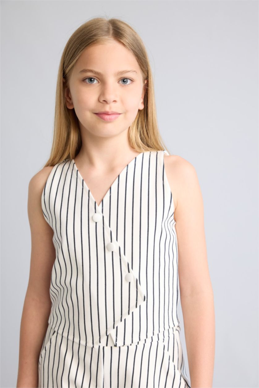 Young Girls - Teen Girls Ecru 2 piece Relax Fit Set