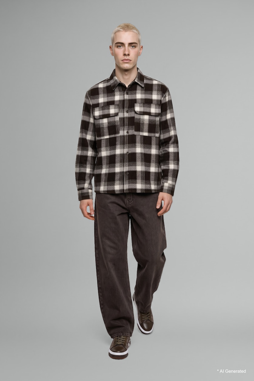 Men Brown Overshirt