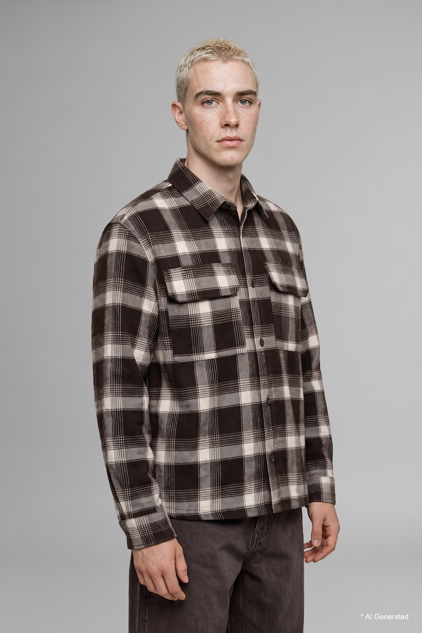 Men Brown Overshirt