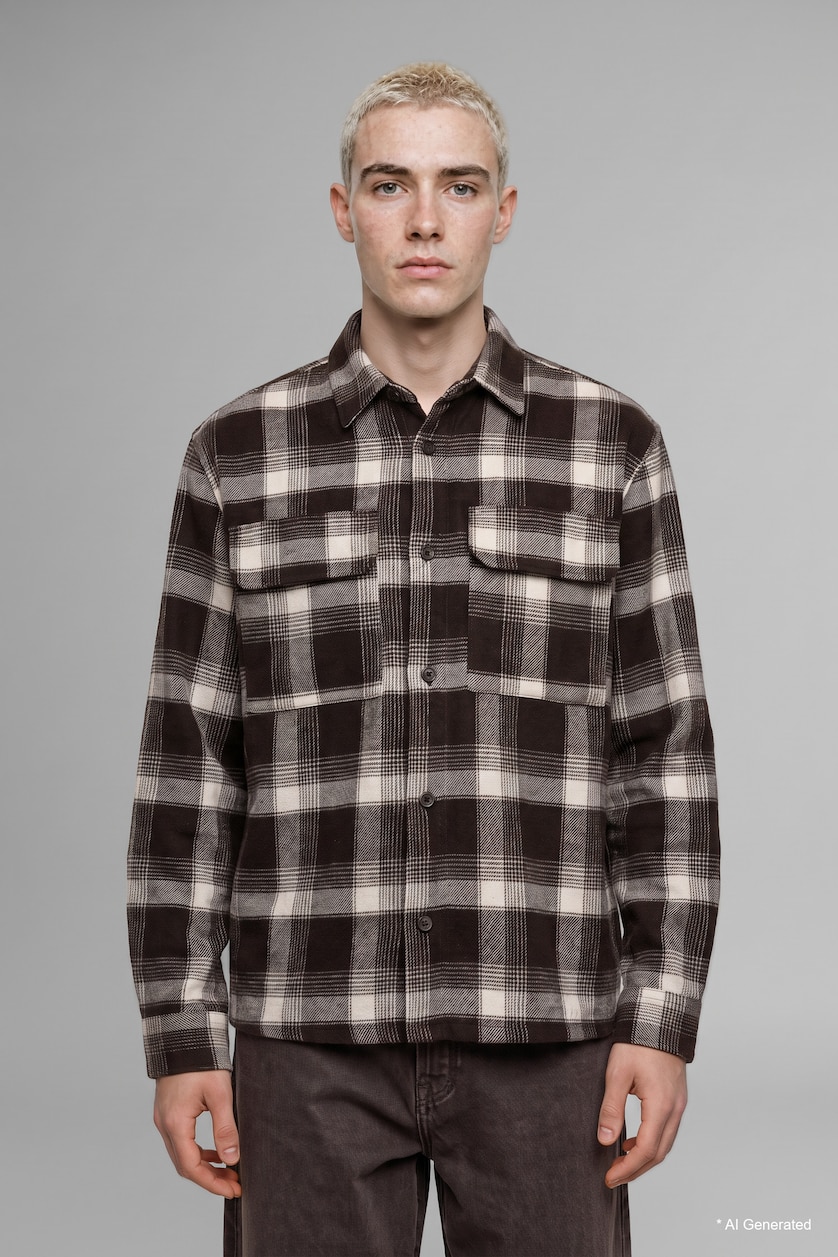 Men Brown Overshirt