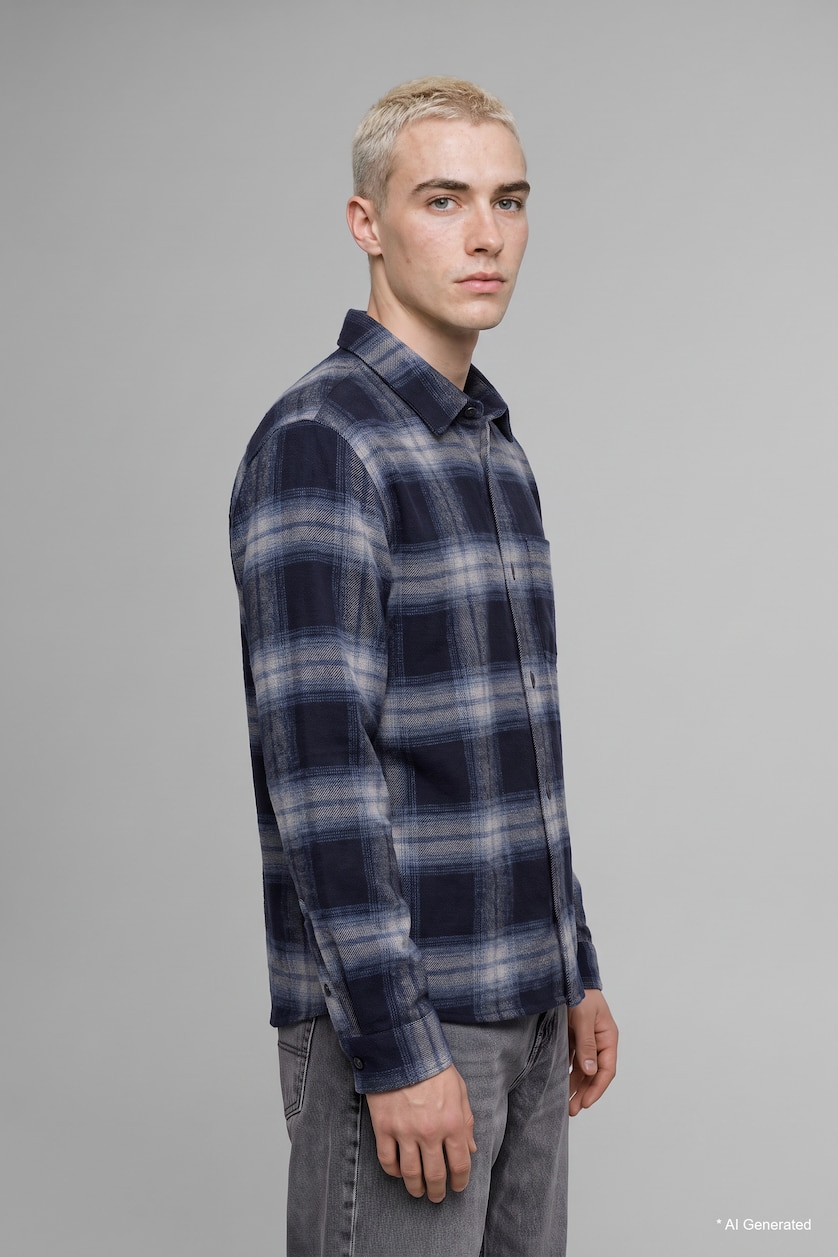 Men NAVY Overshirt