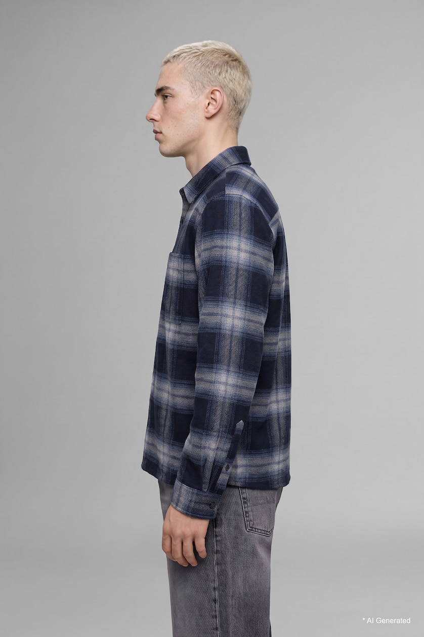 Men NAVY Overshirt