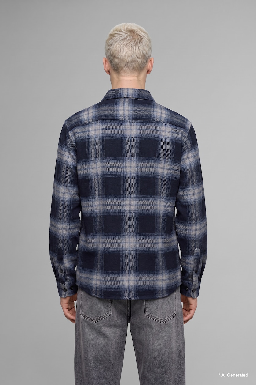 Men NAVY Overshirt