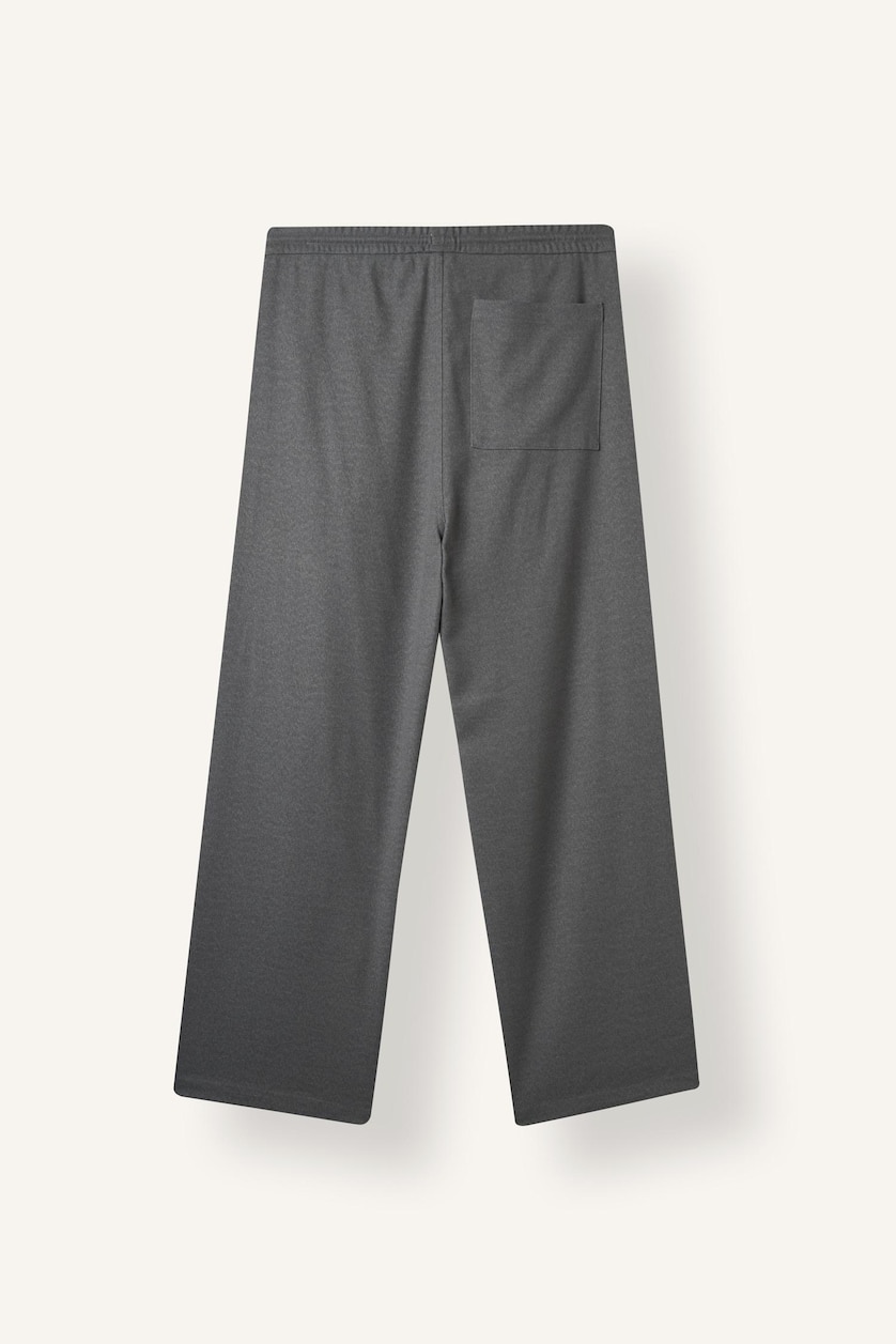 HOMME Gris Pantalon large à taille normale