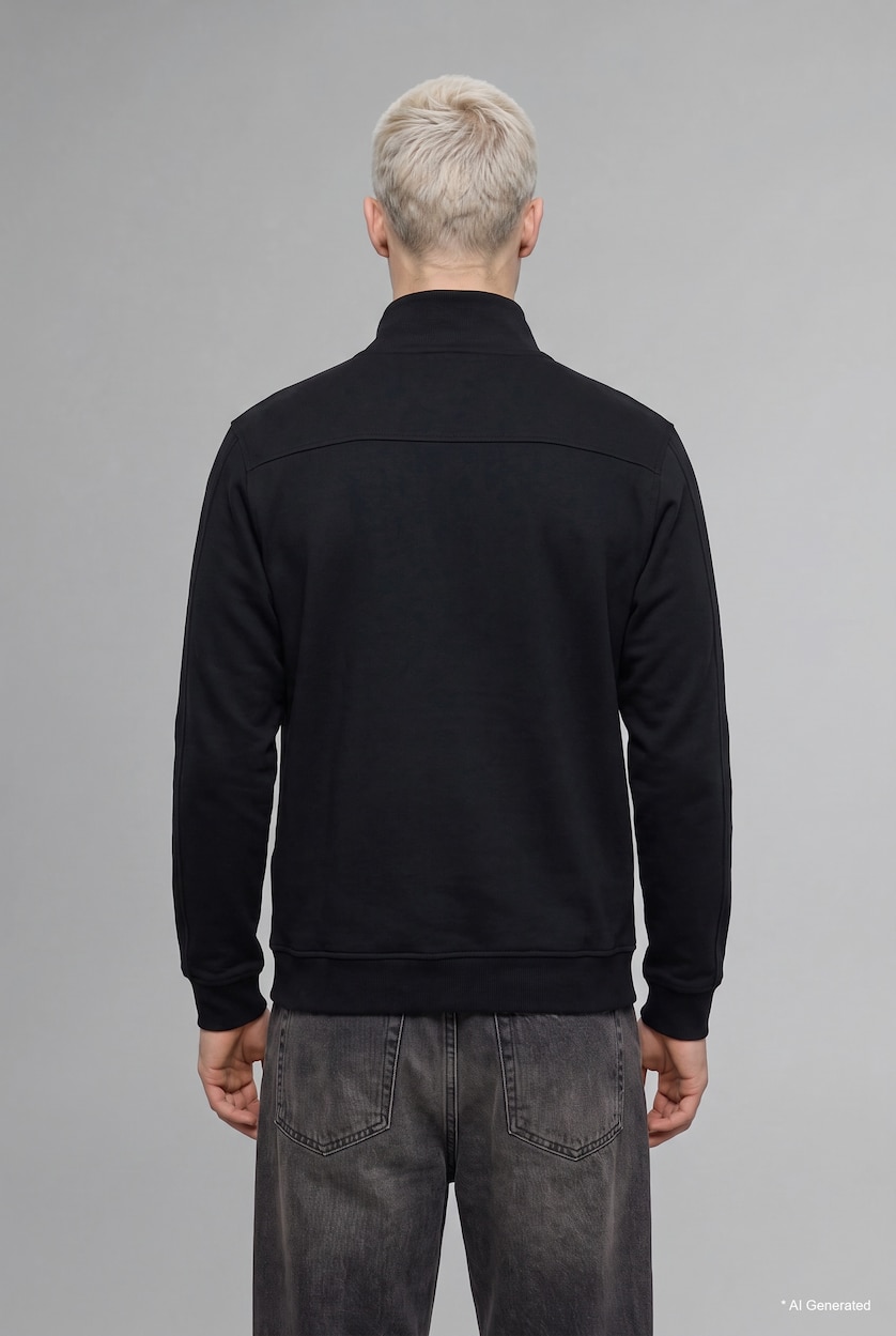 Мужчины Черный Кардиган Boxy Fit