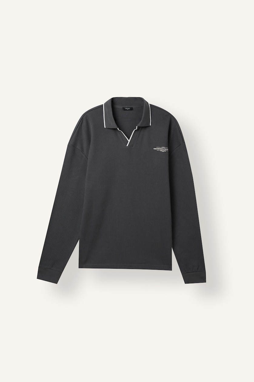 Men Anthracite Boxy Fit Sweatshirt