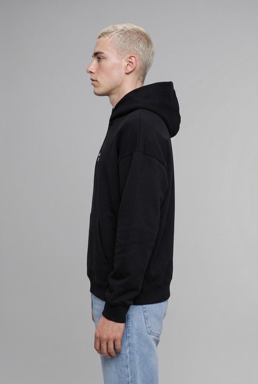 MAN Black Oversize Fit Sweatshirt