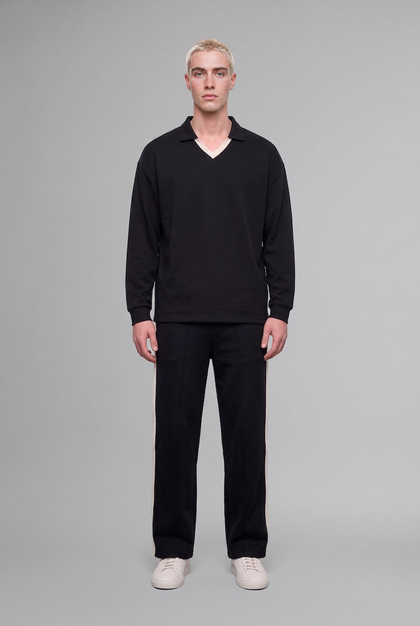MAN NAVY Low Waist Trousers