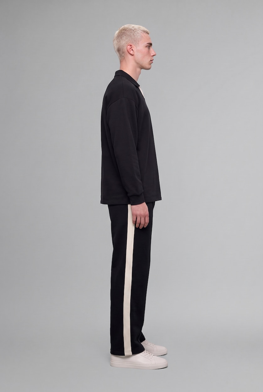 MAN NAVY Low Waist Trousers