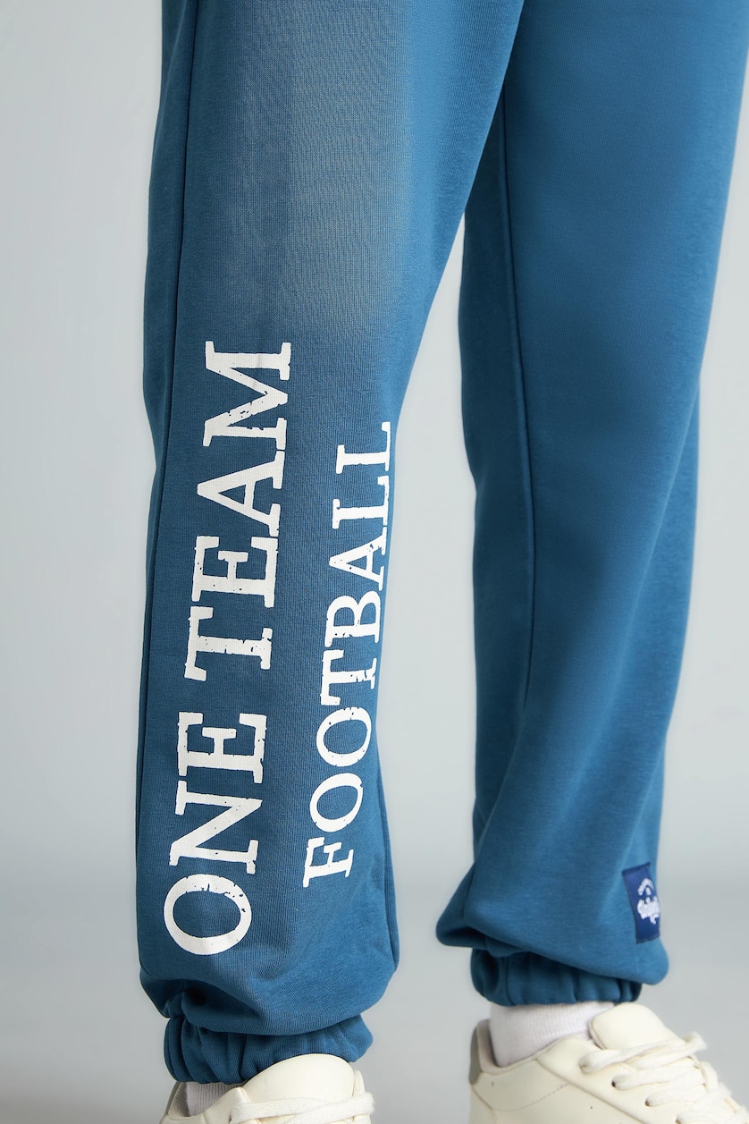 Young Boys - Teen Boys Indigo Boy Regular Fit Indingo Printed Jogger Sweatpants