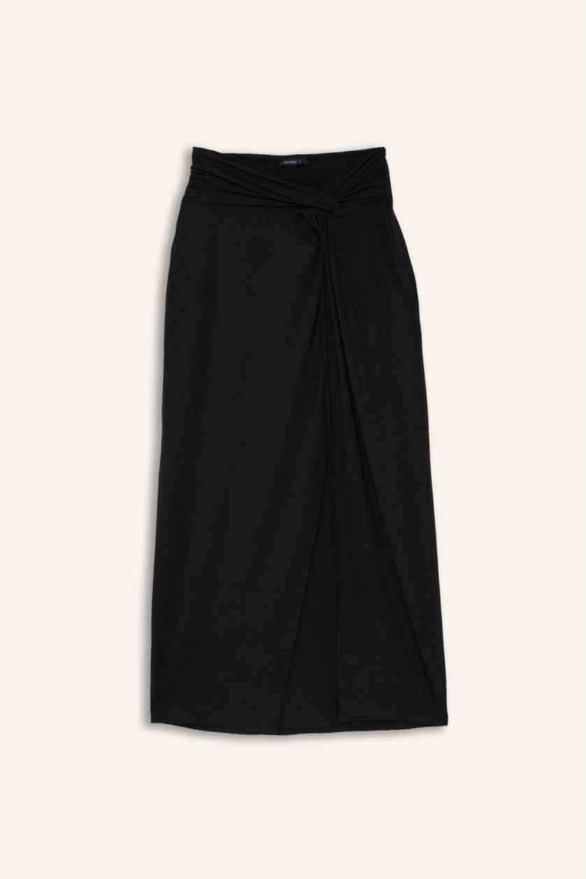 Woman Black Regular Fit Black Pareo