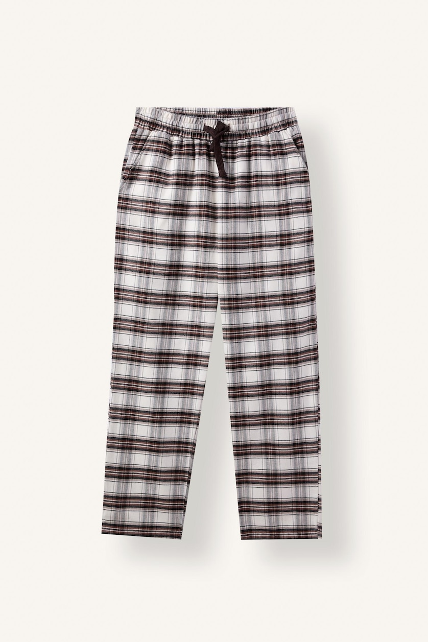 Men Ecru Flanel 2 piece Set