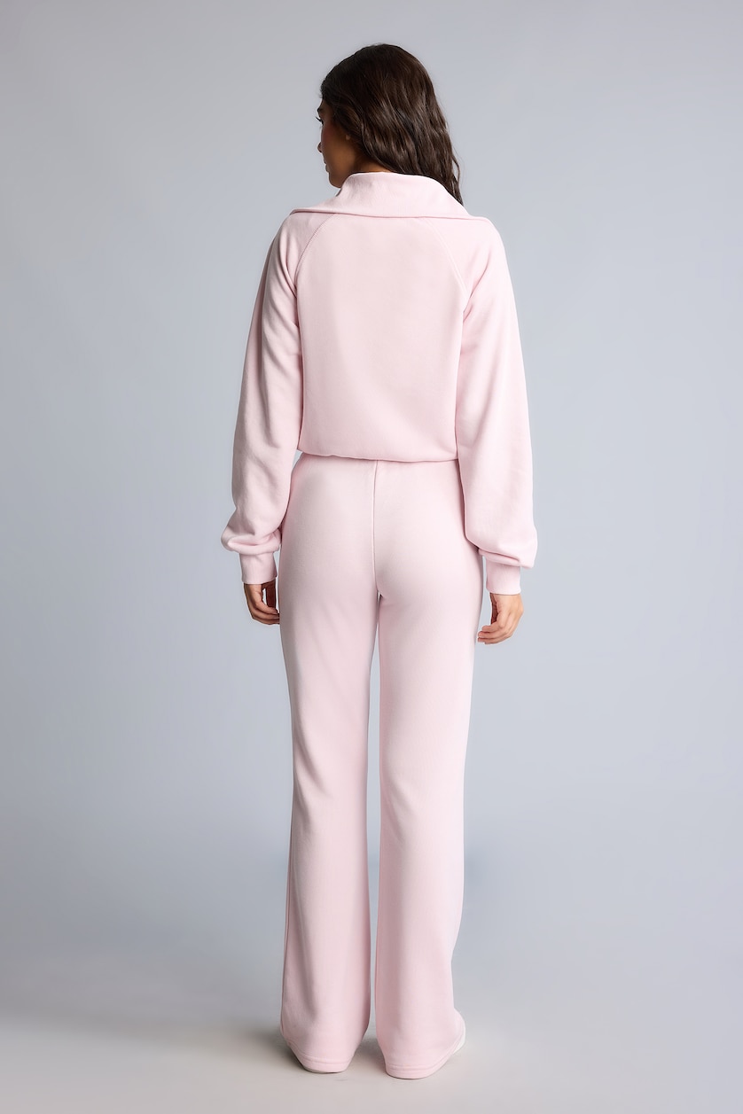 FEMME Rose Clair Pantalon Coupe évasée