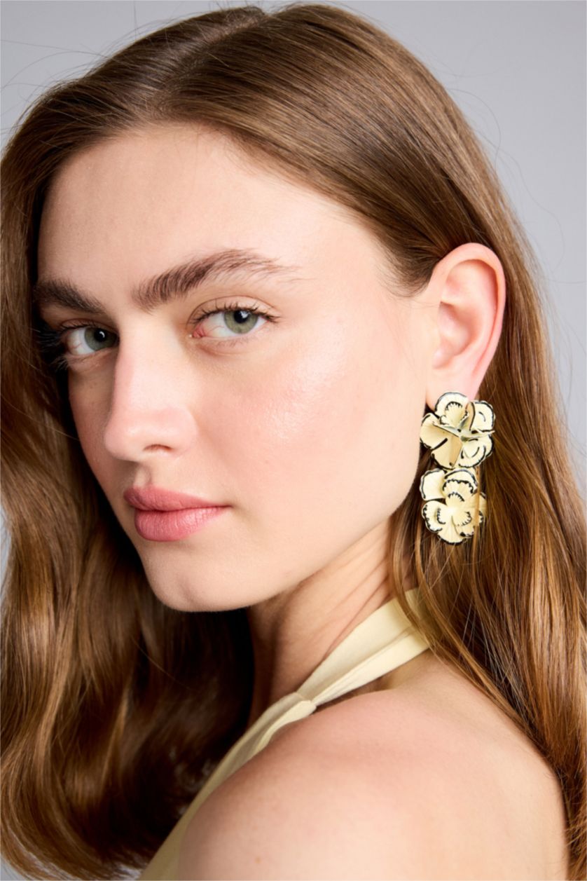 Women White Earring