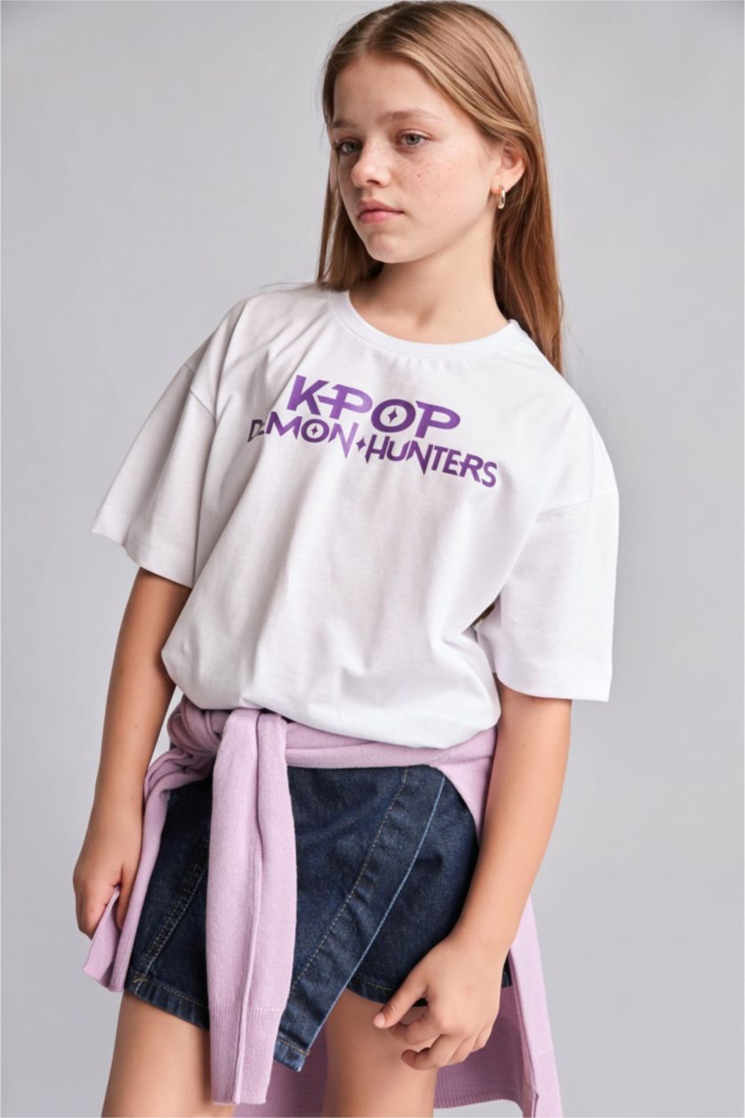 GIRLS & TEENS White Girl Kpop - Demon Hunters White T-Shirt