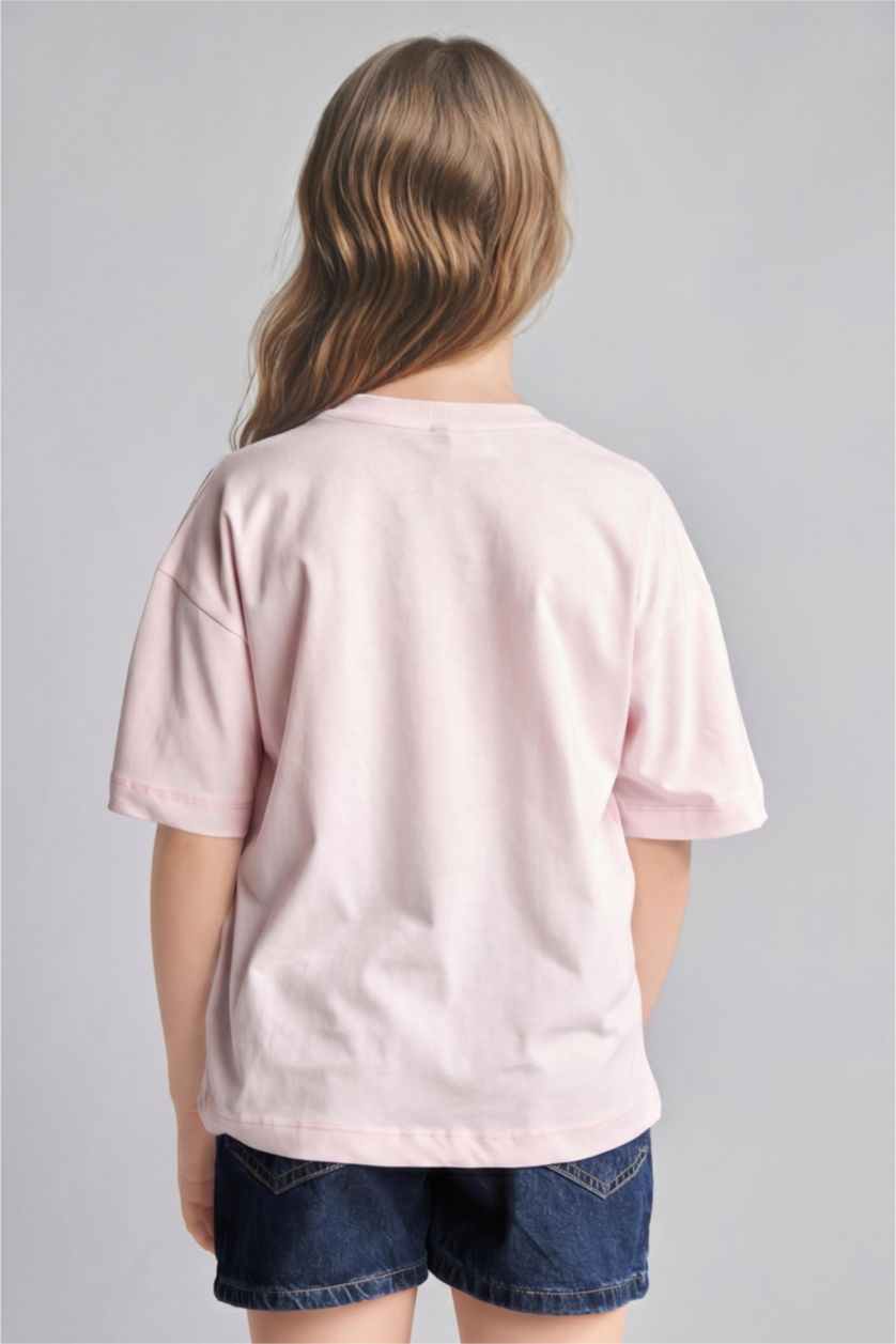 GIRLS & TEENS Light Pink Girl Kpop - Demon Hunters Crew Neck T-Shirt