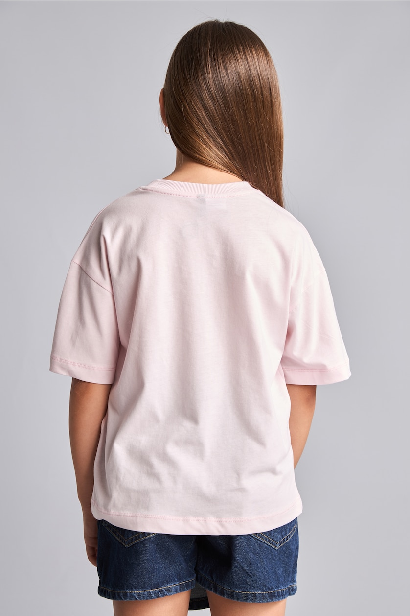 Young Girls - Teen Girls Light Pink Girl Kpop - Demon Hunters Crew Neck T-Shirt
