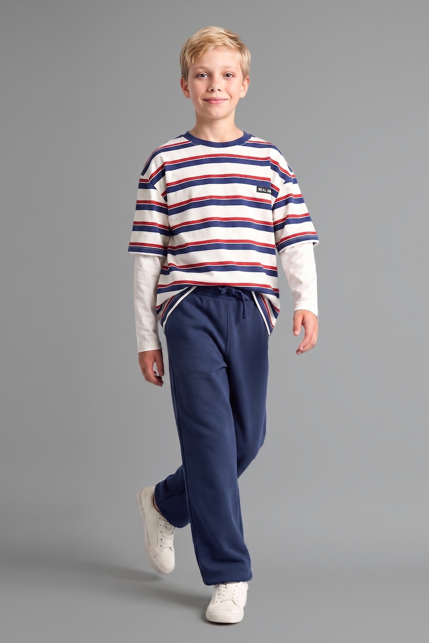 أولاد بيج فاتح Boy Long Sleeve T-Shirt and Pants Set