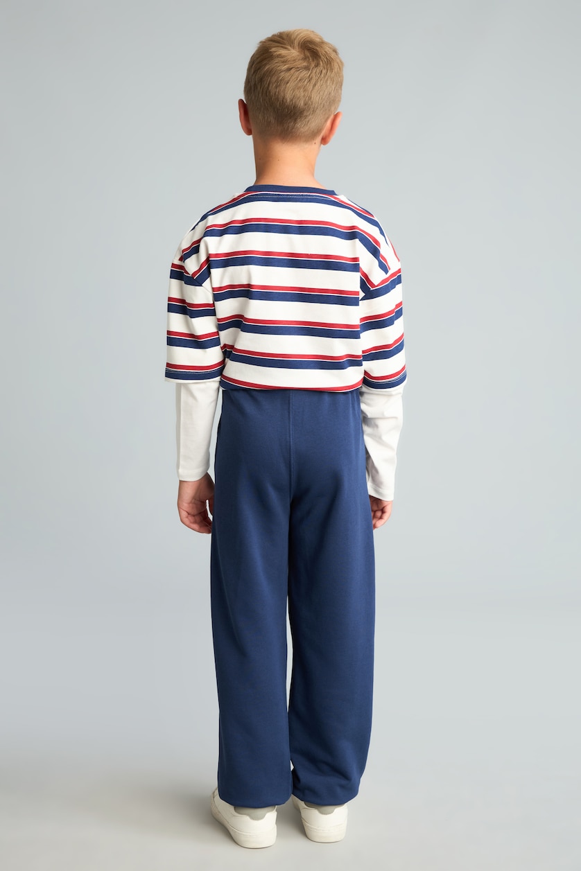 BOYS & TEENS Ecru Boy Long Sleeve 2 Piece Set