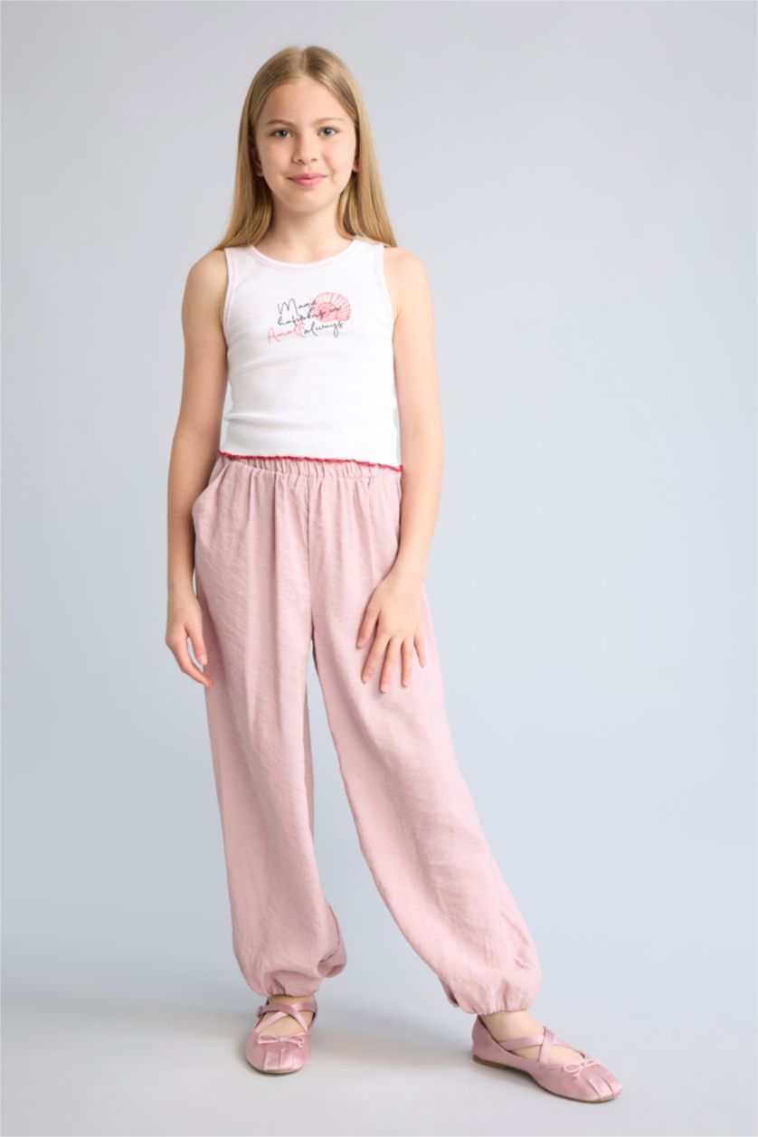 Young Girls - Teen Girls Pink Balloon Fit aerobics Trousers