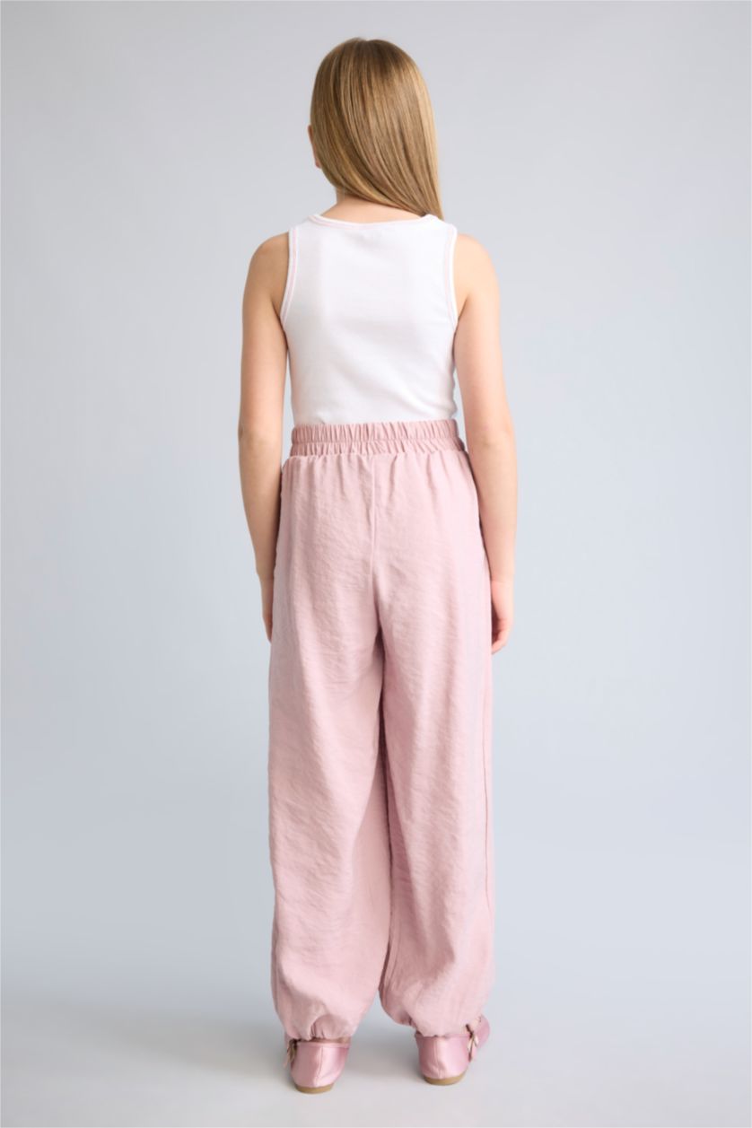 Young Girls - Teen Girls Pink Balloon Fit aerobics Trousers