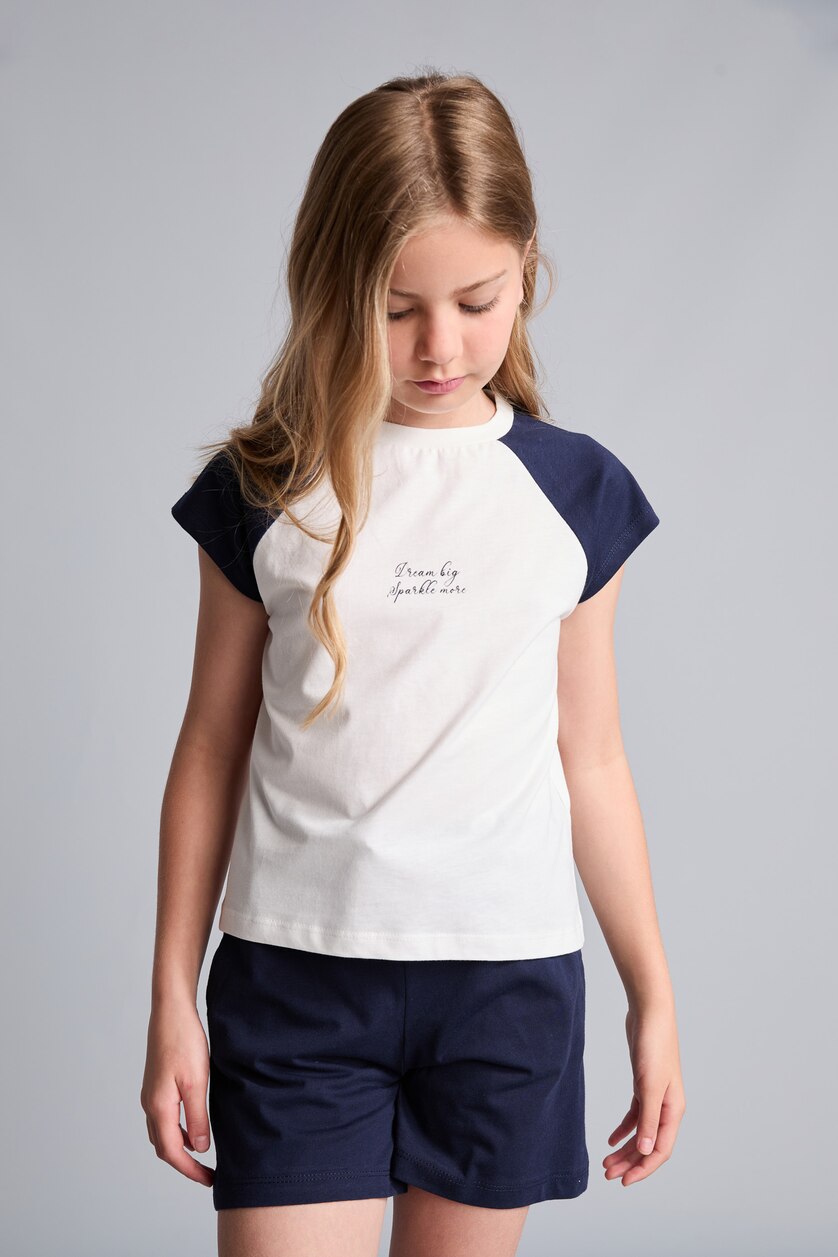 GIRLS & TEENS NAVY Girl Ribbed 2 Piece Set