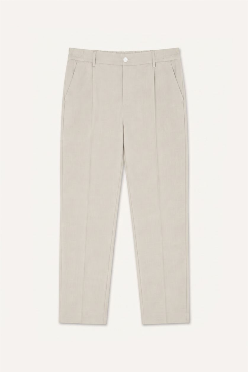 Men Stone Regular Fit Trousers