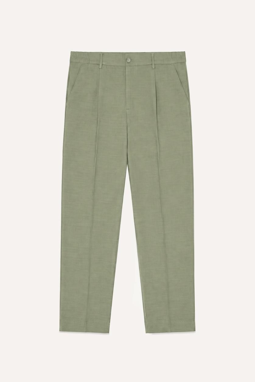 MAN Light Khaki Regular Fit Trousers