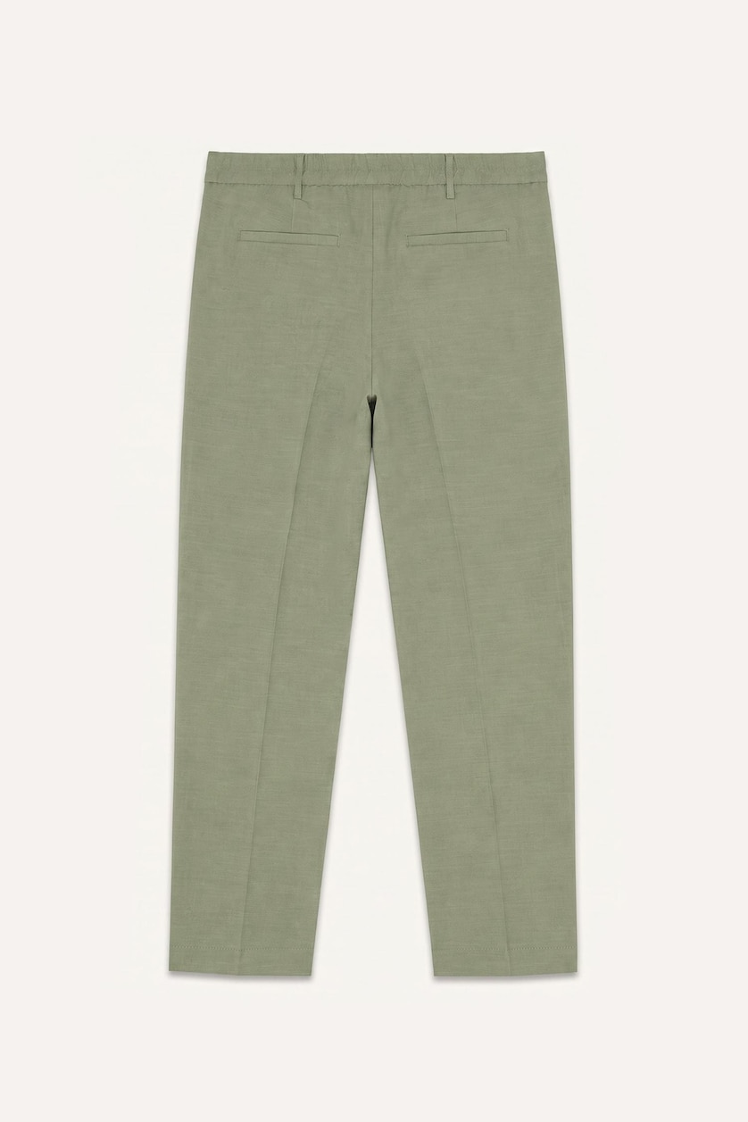 MAN Light Khaki Regular Fit Trousers