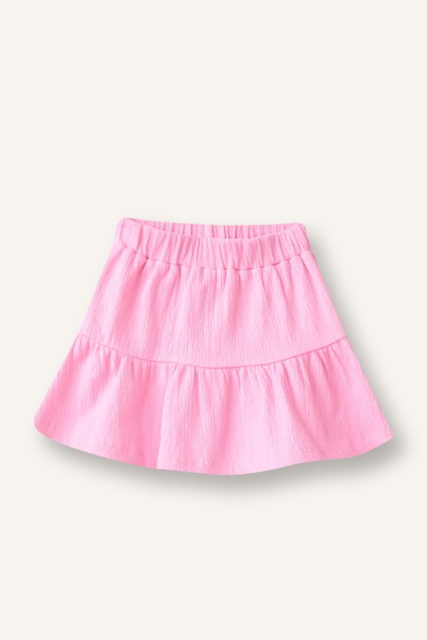 Baby Girls Pink 2 piece Regular Fit Off Shoulder Set