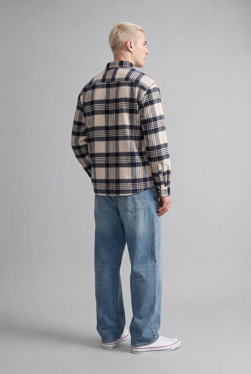 Erkek Açık Yeşil Baggy Fıt Jean