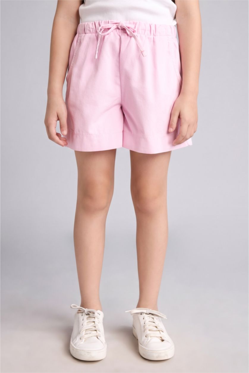 Young Girls - Teen Girls Pink Girl Regular Fit Shorts