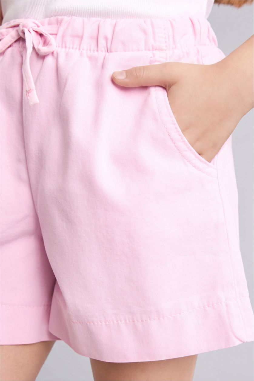 Young Girls - Teen Girls Pink Girl Regular Fit Shorts