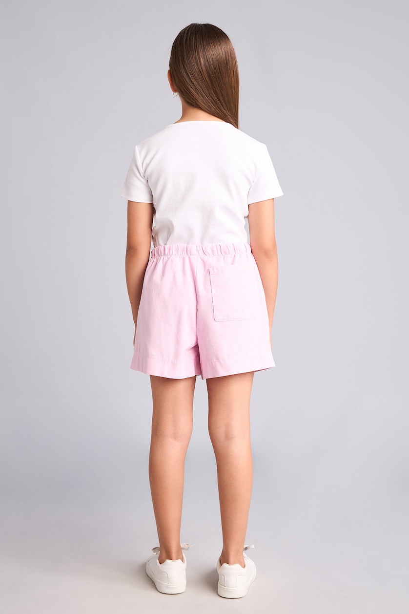 Young Girls - Teen Girls Pink Girl Regular Fit Shorts