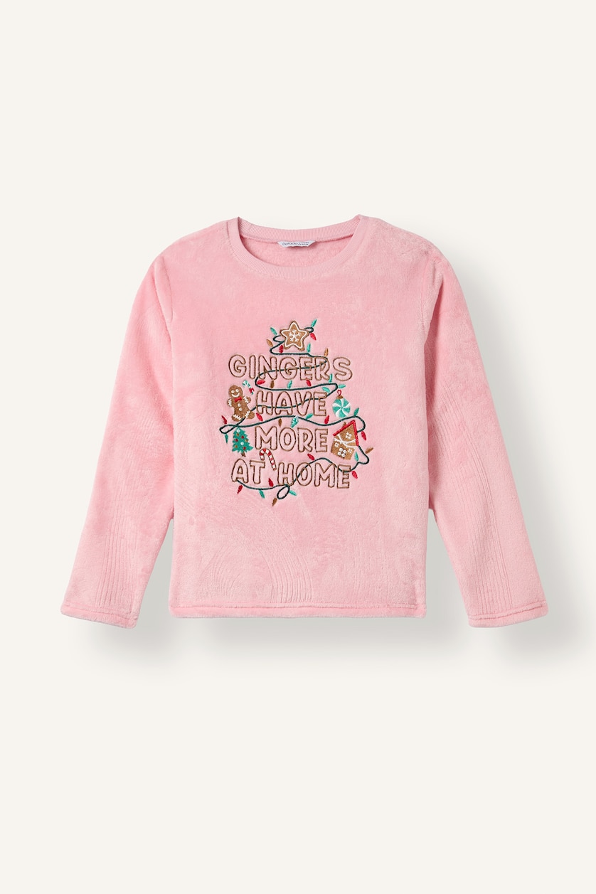 Young Girls - Teen Girls Light Pink 2 piece Regular Fit Knitted Pyjamas