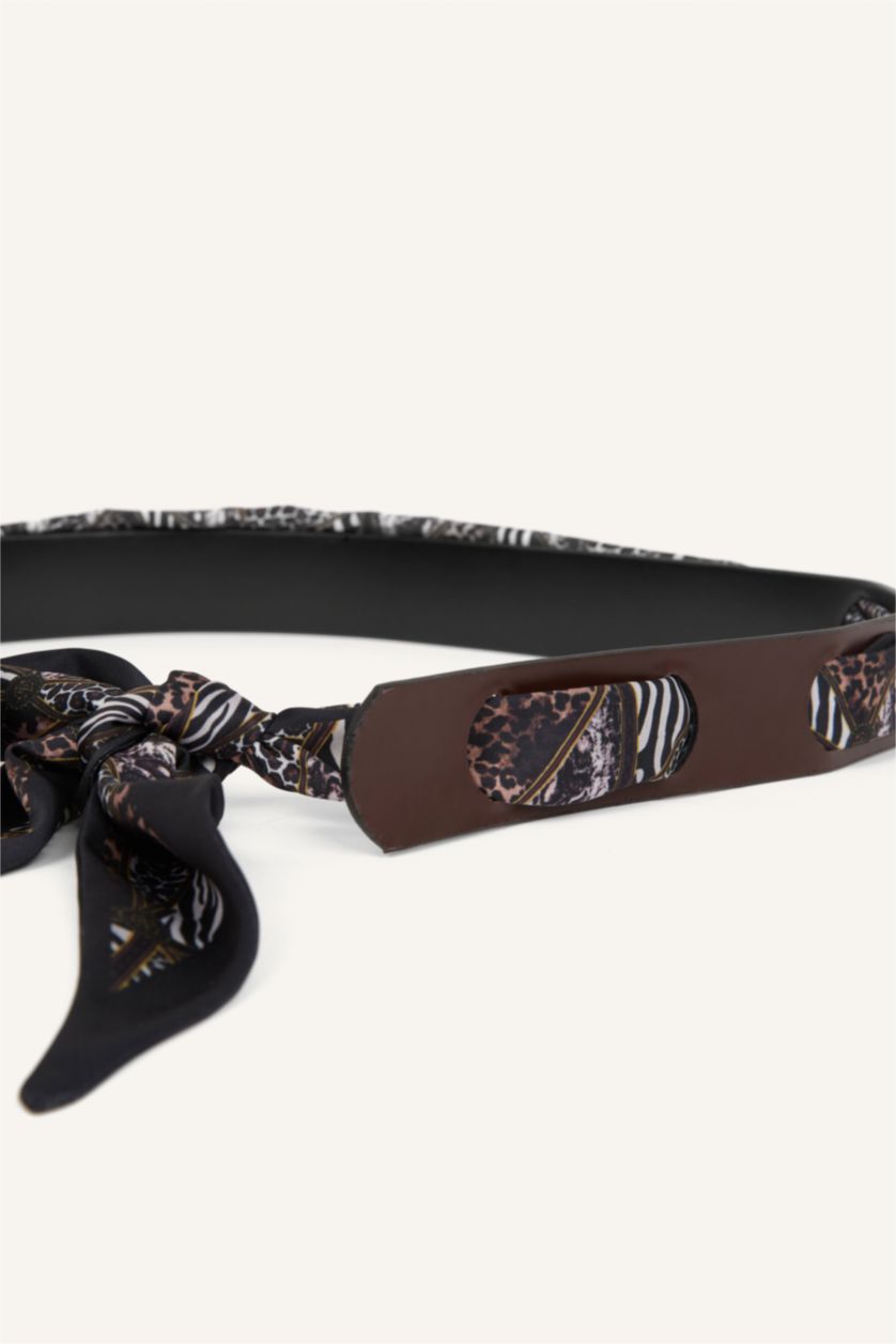 Kadın Kahve Kadın Suni Deri Elbise Kemeri