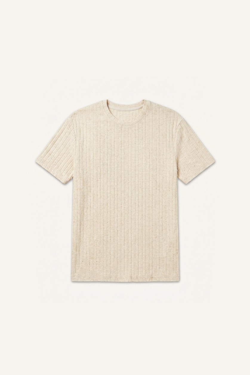 MAN Stone Regular Fit Short Sleeve Beige T-Shirt