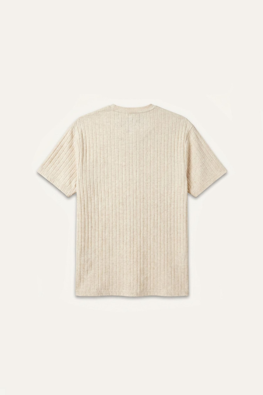 MAN Stone Regular Fit Short Sleeve Beige T-Shirt