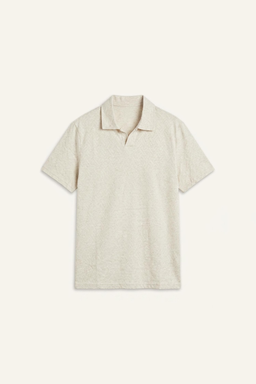 Erkek Taş Regular Fit Polo Tişört