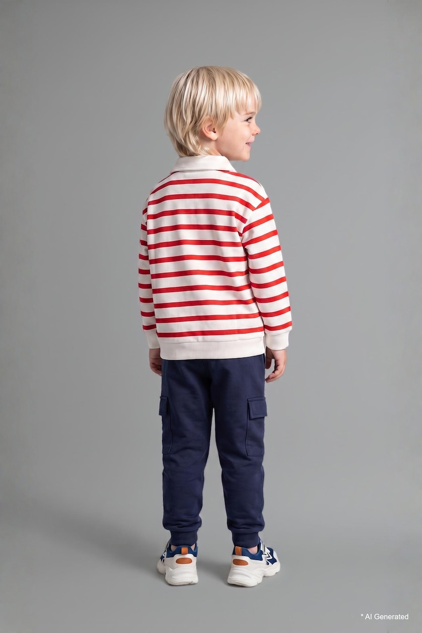 Baby Boy Red 2 piece Oversize Fit Set