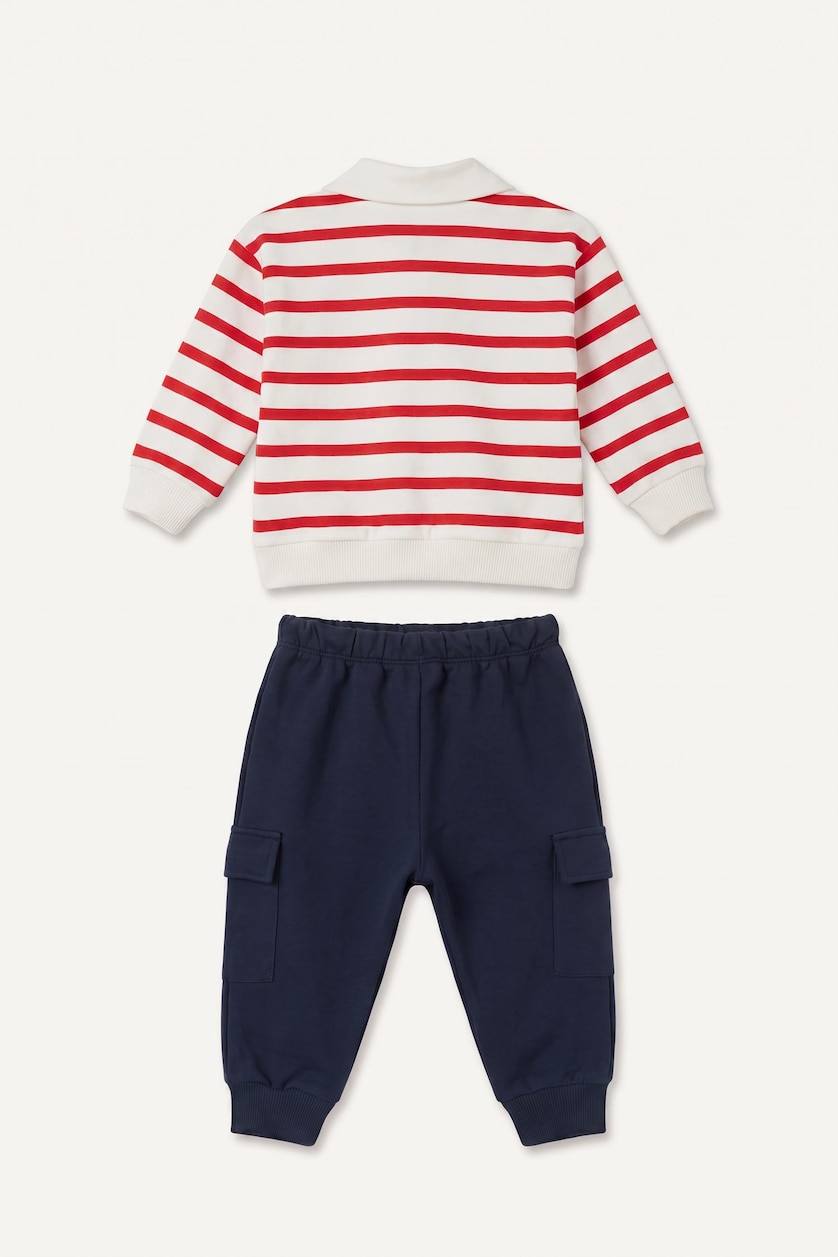 Baby Boy Red 2 piece Oversize Fit Set