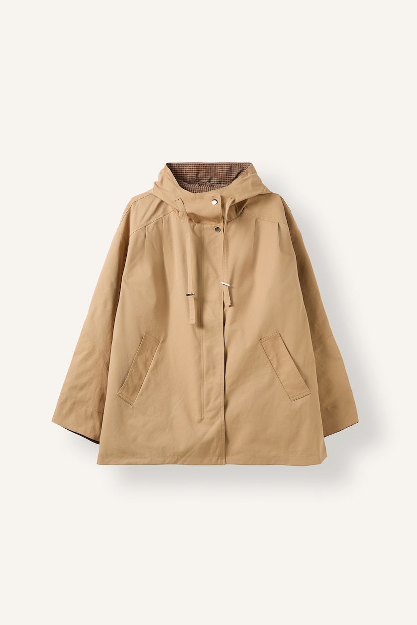 WOMAN Stone Zipper Trenchcoat