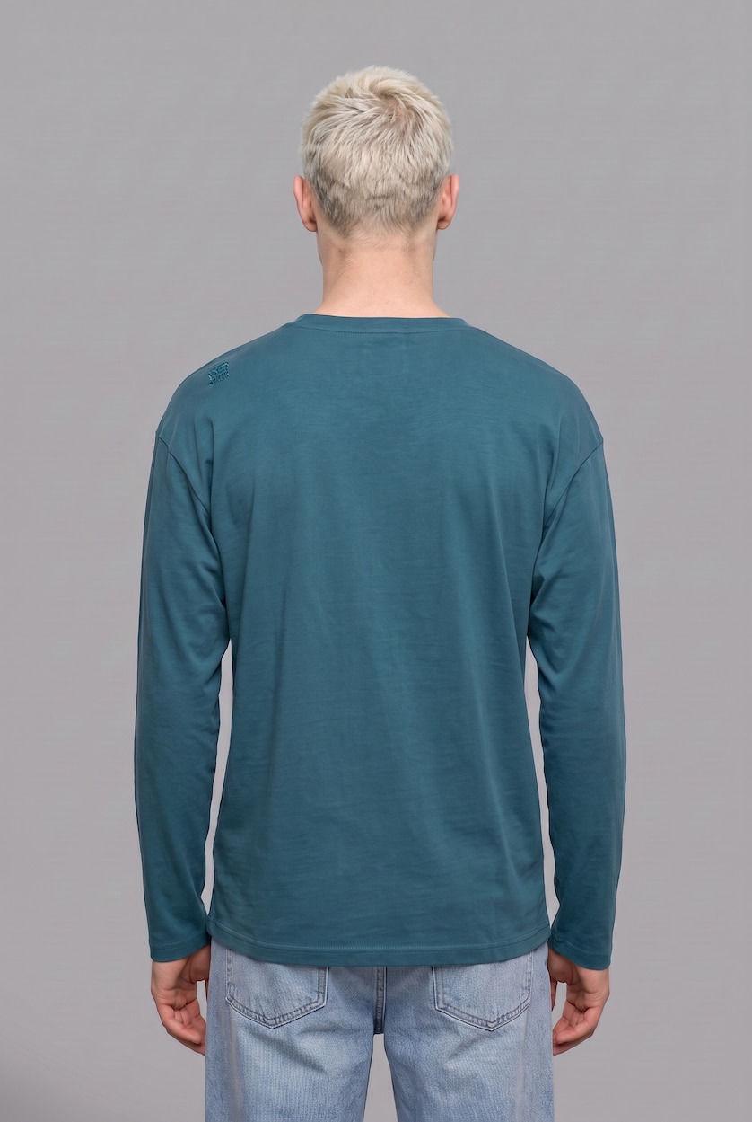 MAN Dark Green 100% Cotton Boxy Fit Embroidered T-Shirt