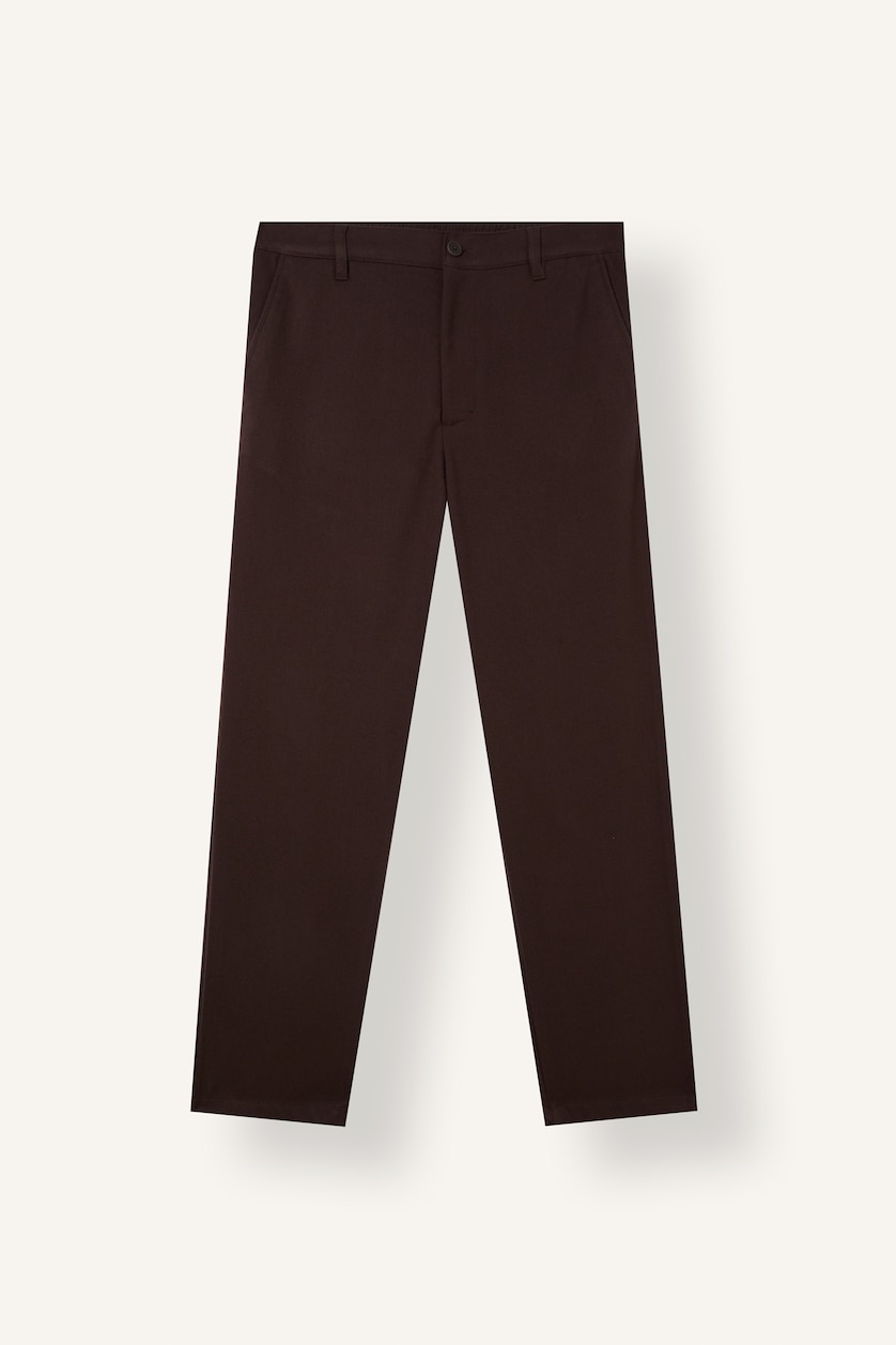 Erkek Kahve Regular Fit Pantolon
