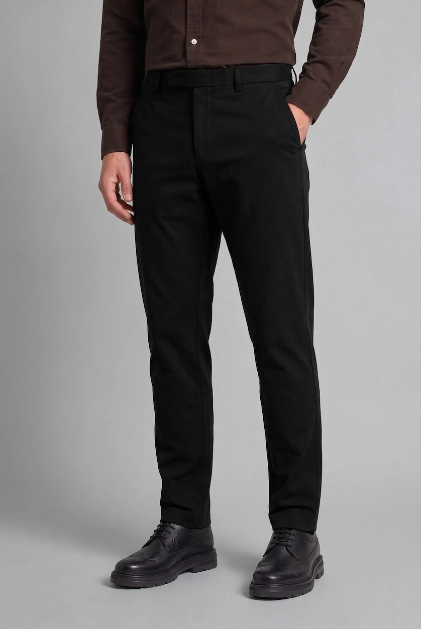 HOMME Noir Pantalon long Coupe régulière