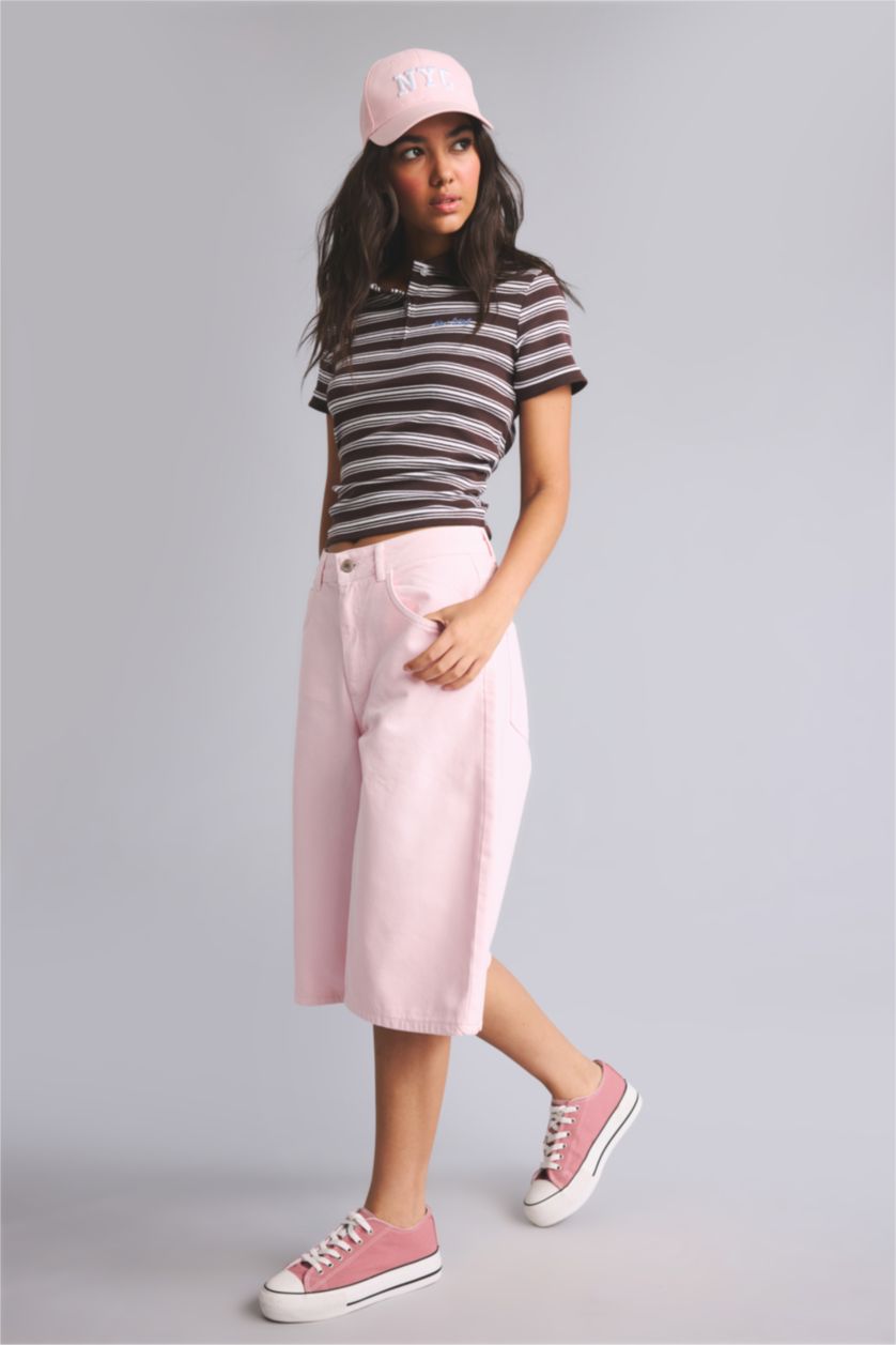 Women Light Pink Bermuda