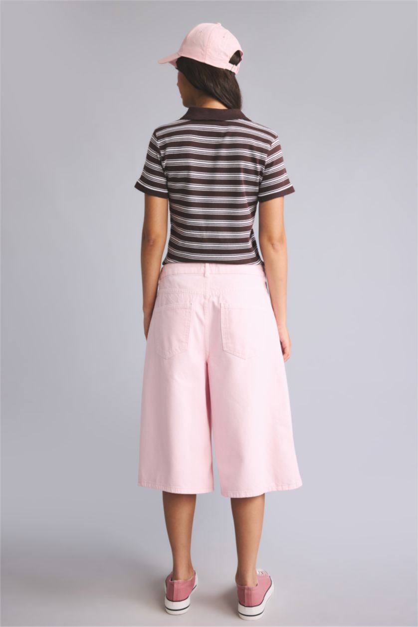 Women Light Pink Bermuda