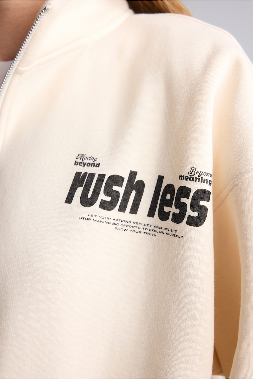 Женщины Бежевый Свитшот Oversize