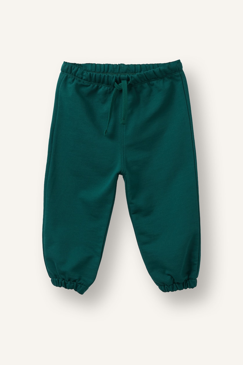 Baby Boy Dark Green سيت ولادي قماش خفيف - قطعتين